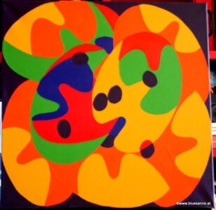 PackWoman 20.04.2016 50 x 50 cm Acryl auf Leinwand
