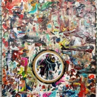 BildImBild 09.02.-10.02.2025 40 x 30 cm Acryl + Lack auf Leinwand