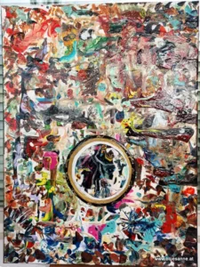 BildImBild 09.02.-10.02.2025 40 x 30 cm Acryl + Lack auf Leinwand
