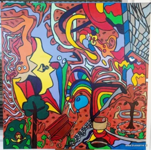 Coffein Village 18.02.-06.03.2025 58x58 cm Acryl auf Leinwand
Versteigert verkauft