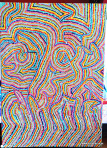 Go your own way 70x50 cm 04.02.-21.02.2026 Acryl auf Leinwand owm way punkte eigener weg