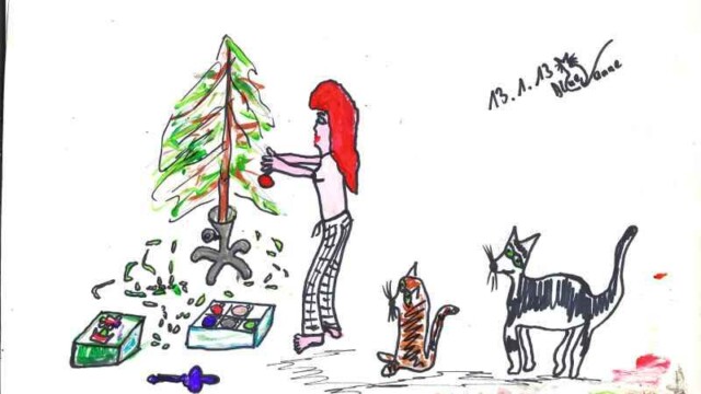 Christbaum entschmücken130113