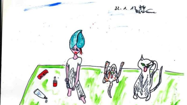 (Katzen) Wäsche220113