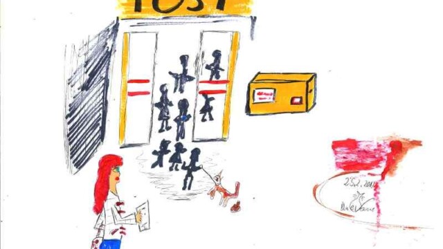 (wie immer)anstellen bei der Post250213
