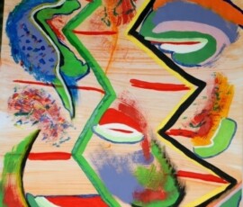 Africa 02.01.2007 63 x 44 cm Acryl + Gouache auf Papier