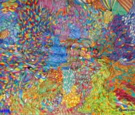 Aints 10.07. - 03.08.2003 42 x 29,5 cm Buntstift + Tinte auf Papier