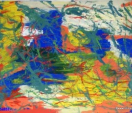 Algus 09.08.2003 42 x 29,5 cm Acryl + Gouache auf Kartonpapier