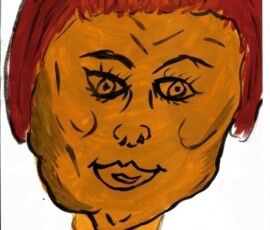 BabyFace 26.11.2001 29,4 x 21 cm Wasserfarbe auf Papier