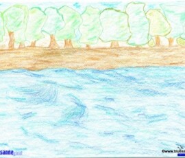 Bachl 24.12.2001 29,5 x 21 cm Buntstift auf Papier