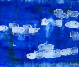 Bazillus 06.09.2011 63 x 44 cm Acryl auf Papier