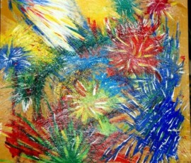 Birthday 11.01. - 10.02.2003 31 x 31 cm Gouache auf Karton