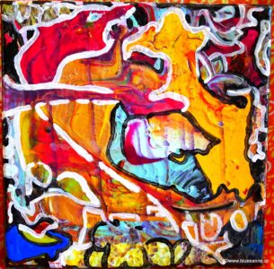 CrazyTime 04.01. - 09.01.2021 20 x 20 cm Acryl auf Leinwand
