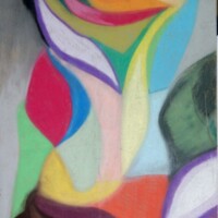 Lily 14.02.2004 42 x 29,5 cm Pastellkreide auf Kartonpapier