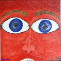 Lookatme 00.00.2003 31 x 31 cm Acryl auf Karton