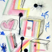 LoveGrows 21.09.2013 42 x 29,5 cm Pastellkreide + Tusche auf Papier