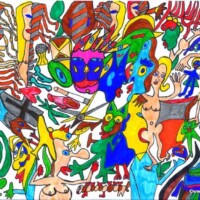 Masked 29.10.2012 29,7 x 21 cm Pinselstift + Filzstift auf Papier