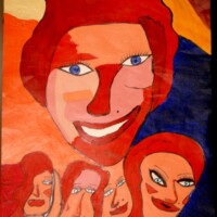 MeAndI 00.00.2013 44 x 31 cm Acryl auf Papier