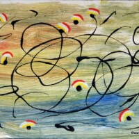 Mirotisch 12.09.2006 44 x 31 cm Gouache auf Papier