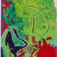 MultipleHead 29.10.2013 42 x 29,5 cm Acryl + Marker auf Papier