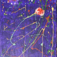 Nelke 03.11.2011 42 x 32 cm Acryl auf Holzplatte