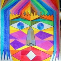 Ooh! 15.12. - 16.12.2001 56 x 42 cm Buntstift + Marker auf Papier