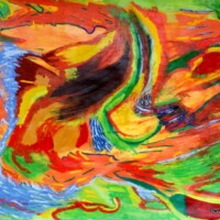 Peperoni 00.01.2003 63 x 44 cm Acryl + Gouache auf Papier