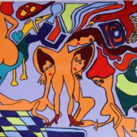 Peripher 28.11.2015 29,4 x 21 cm Acryl + Tusche auf Papier