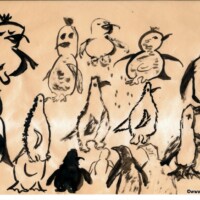 Pingus 00.00.1999 29,7 x 21 cm Tusche auf Papier