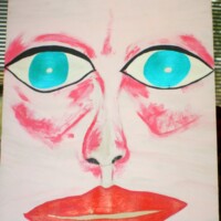 PinkFace 04.05.2012 60 x 42 cm Acryl auf Karton