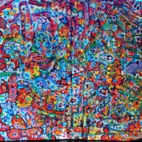 Points Point 21.08.2021 - 28.11.2023 45 x 41 cm Acryl auf Wellpappe