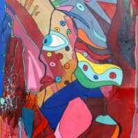 PointedLady 15.11.2012 59 x 37 cm Acryl auf Wellpappe