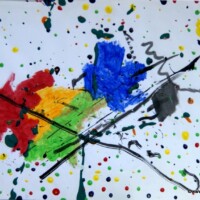 Points+Stripes 00.00.2011 42 x 29,5 cm Acryl + Gouache auf Papier