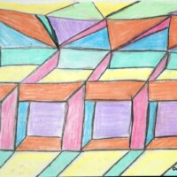 Postkastl 00.00.2013 42 x 29,5 cm Pastellkreide auf Papier