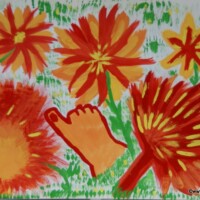 Powder 04.11.2000 41 x 29,5 cm Gouache auf Papier