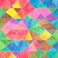 Pulscolor 31.12.2001 29,4 x 21 cm Buntstifte auf Papier