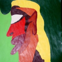 Rroller 31.03.2012 42 x 29,5 cm Acryl auf Papier