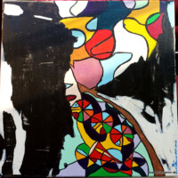 Rotation 16.12.2025-07.03.2026 40x40 cm Acryl auf Leinwand