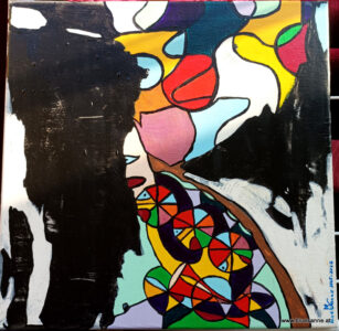 Rotation 16.12.2025-07.03.2026 40x40 cm Acryl auf Leinwand