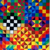 SK 14.01. - 18.01.2002 56 x 42 cm Gouache + Plaka auf Papier