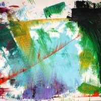 ScratchBlack 15.07.2012 60 x 42 cm Acryl auf Papier