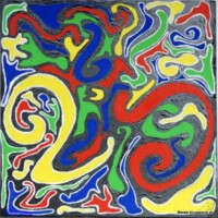 Somewhere 07.01.2003 31 x 31 cm Acryl auf Karton