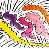 Splosion 26.11.2001 29,4 x 21 cm Wasserfarbe auf Papier