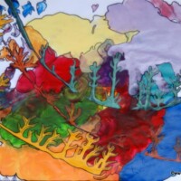 Stalagmit 25.08.2013 42 x 29,5 cm Acryl + Marker auf Papier