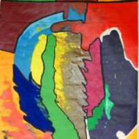 StandUpWorld 01.11.2011 55,5 x 42 cm Acryl + Gouache auf Papier