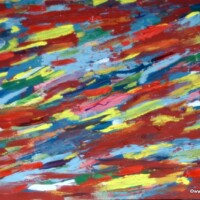 Strandy 12.08.2003 42 x 29,5 cm Acryl + Gouache auf Kartonpapier