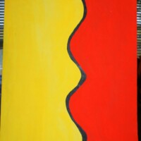 TwoColors 27.10.2000 63 x 44 cm Acryl auf Papier