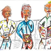 UBahnType (BTBB 1) 18.05.2015 29,7 x 21 cm Acryl + Marker auf Papier