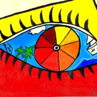 Urlaubsreif 03.11. - 04.11.2000 29,7 x 21 cm Gouache auf Papier