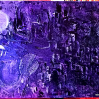 VioLila 07.12.2025-07.03.2026 70 x 50 cm Acryl auf Leinwand