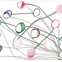 XMasBall 02.10.2001 29,4 x 21 cm Filzstift auf Papier